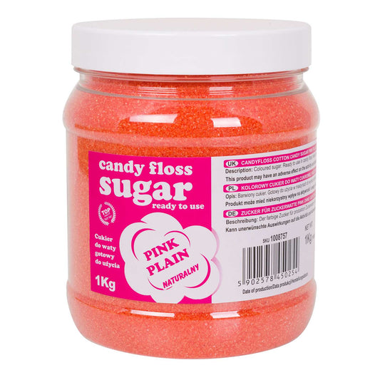 Candy & Chocolate – Colored sugar for cotton candy, pink, - Carlat