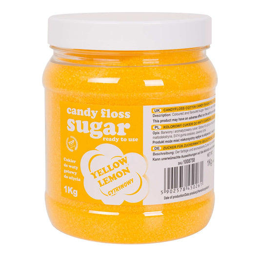 Candy & Chocolate – Colored sugar for cotton candy yellow - Carlat