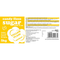 Candy & Chocolate – Colored sugar for cotton candy, yellow, - Carlat