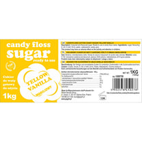 Candy & Chocolate – Colored yellow cotton candy sugar with - Carlat