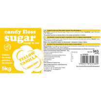Candy & Chocolate – Colored yellow cotton candy sugar with - Carlat