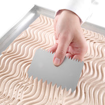 Candy & Chocolate – Confectioners' scraper, rectangular, serrated COMB - Carlat