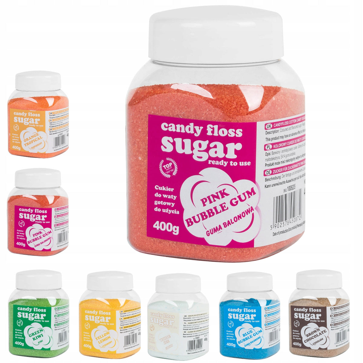Candy & Chocolate – MIX Colored flavored sugar for cotton - Carlat