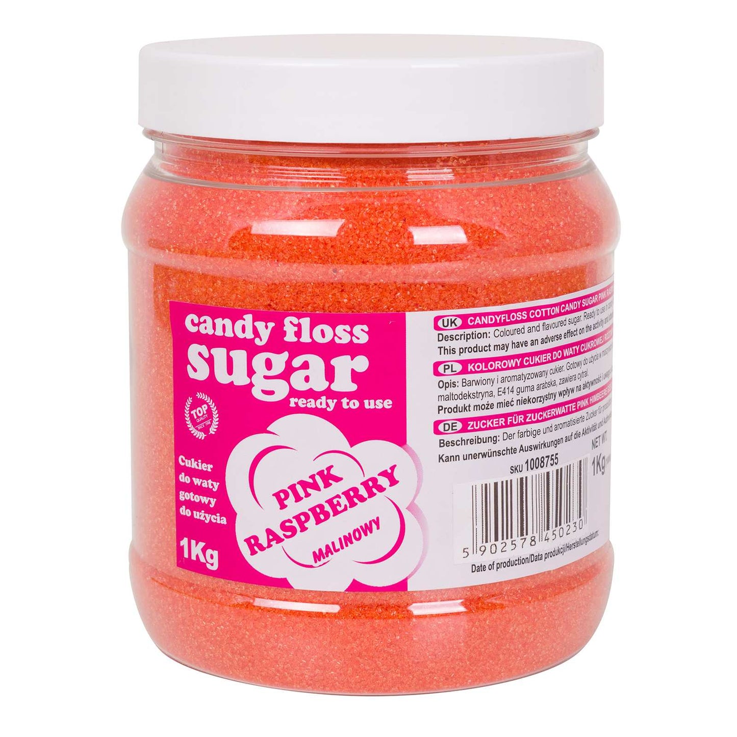 Candy & Chocolate – Pink colored sugar for cotton candy - Carlat