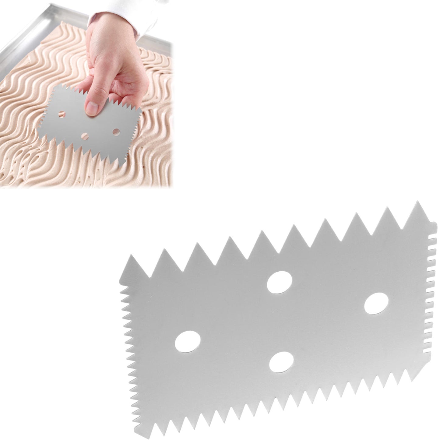 Candy & Chocolate – Rectangular confectionery scraper, SERVED, stainless steel, - Carlat