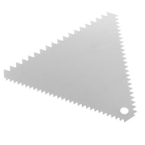 Candy & Chocolate – Triangular confectionery scraper, SERRATED, stainless steel - Carlat