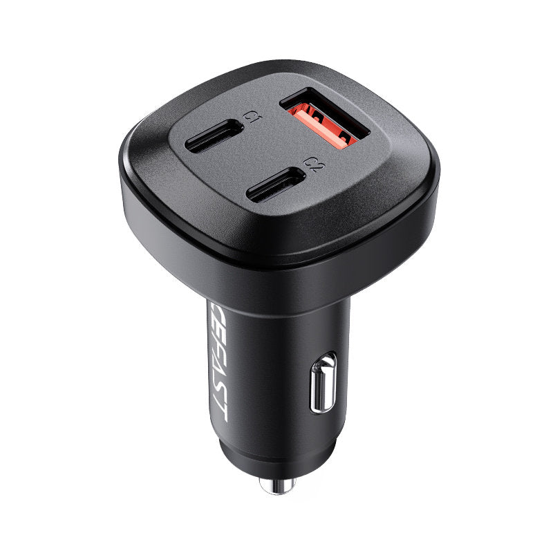 Car charger 66W 2x USB-C USB Power Delivery QC 4.0 black - Carlat