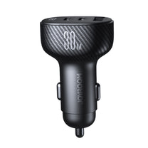 Car charger with display 2x USB-C USB-A 30W black - Carlat