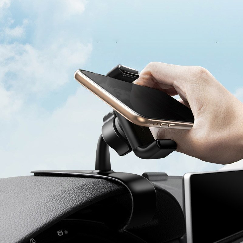 Car handle for phone buckle on dashboard black - Carlat
