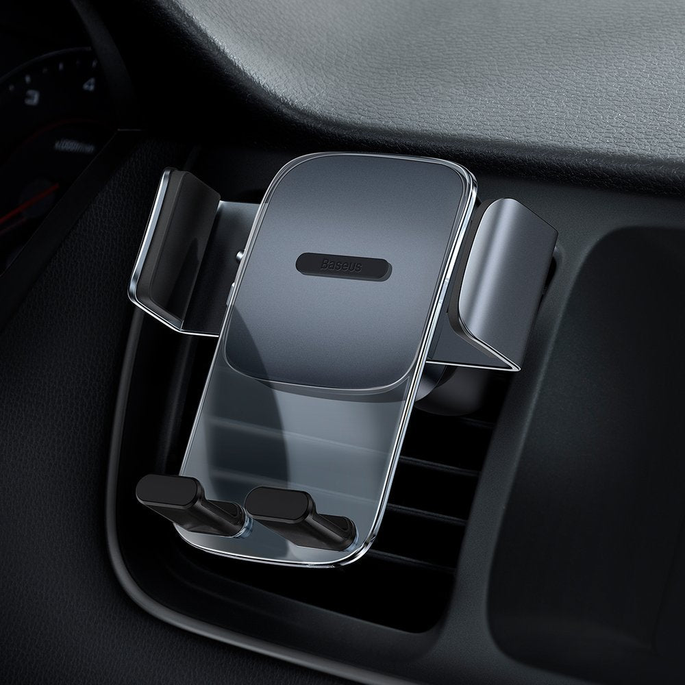 Car handle for phone on air grille black - Carlat