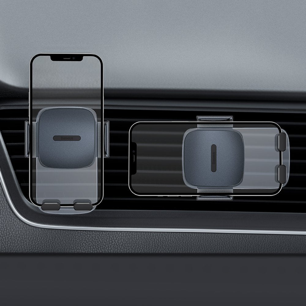 Car handle for phone on air grille black - Carlat