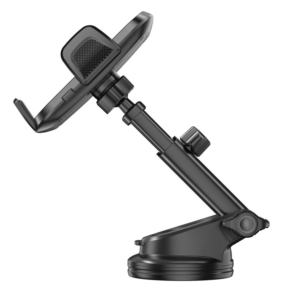 Car holder for a smartphone on the dashboard, window, air vent V8 - black - Carlat