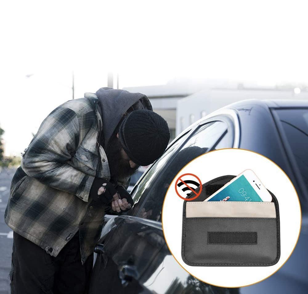 Car keys anti-theft case Faraday's cage 20x11cm black - Carlat