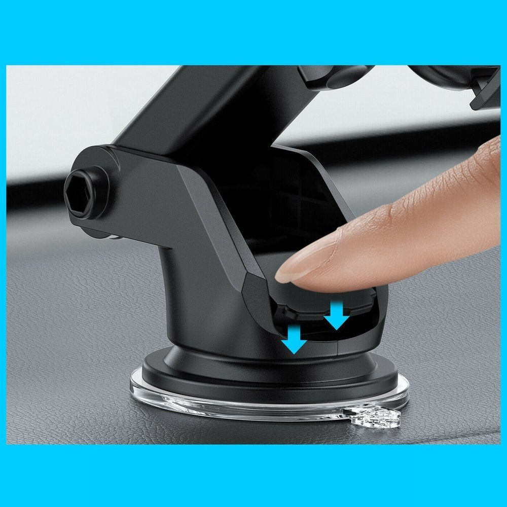 Car phone handle with telescopic arm for dashboard and black window - Carlat