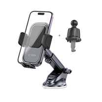 Car smartphone holder for cockpit air vent - black - Carlat