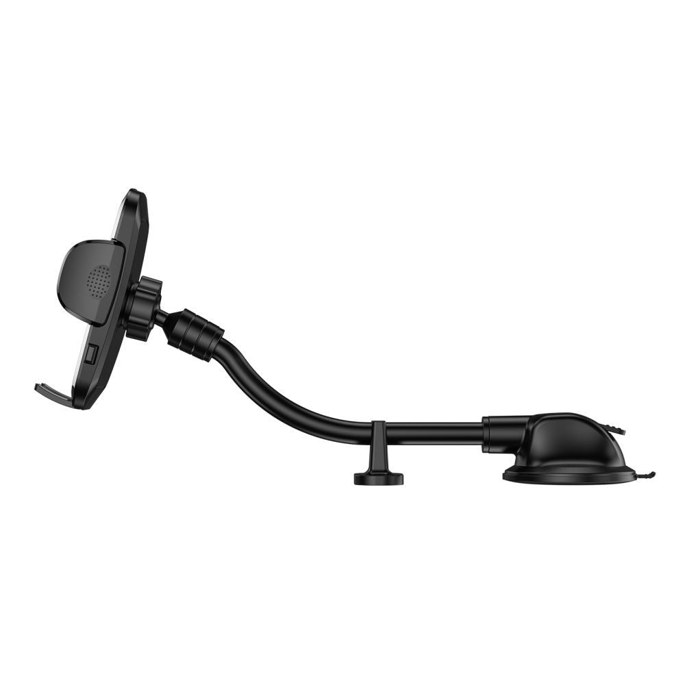 Car windshield holder cockpit for phone with long arm - black - Carlat