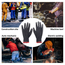 Anti-Static Nylon Work Gloves – Non-Slip Safety Gloves (L/XL) - Carlat