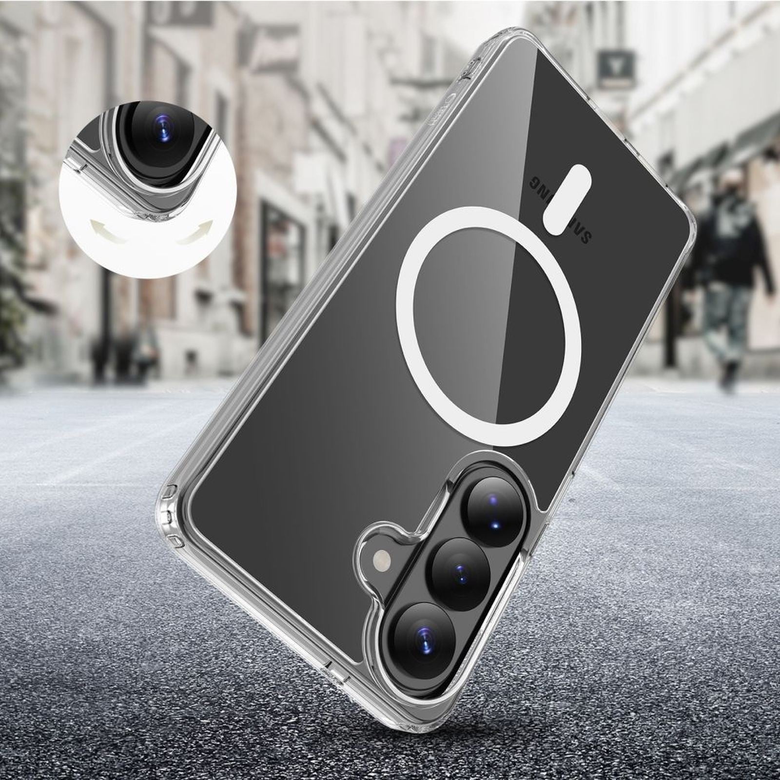 Case Cover for Samsung Galaxy A36 / A56 / A37 5G FlexAir Hybrid MagSafe - Transparent - Carlat