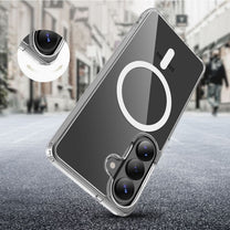 Case Cover for Samsung Galaxy A36 / A56 / A37 5G FlexAir Hybrid MagSafe - Transparent - Carlat