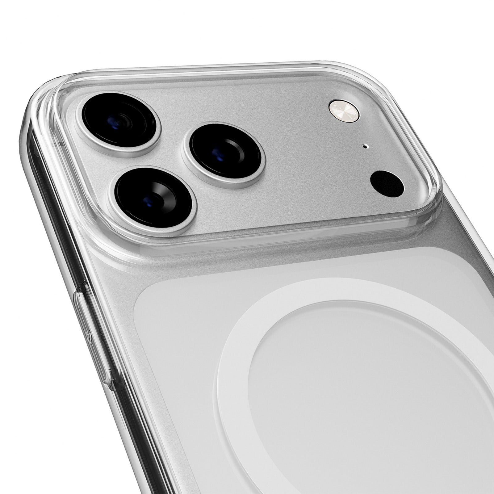 Case Cover for iPhone 17 Pro MagSafe Lite Mag TPU PC - Transparent White Ring - Carlat