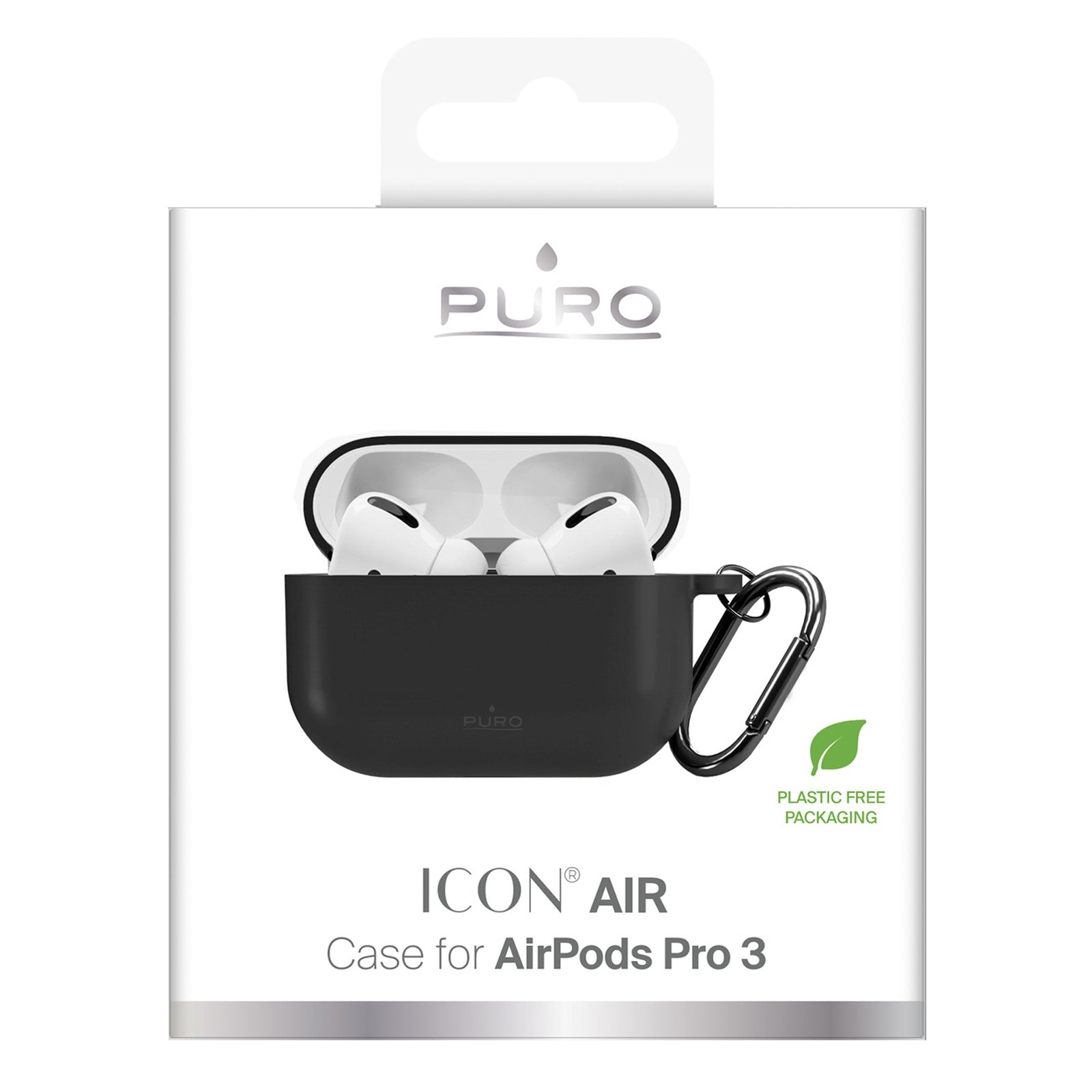 Case cover for AirPods Pro 3 Icon headphones - black - Carlat