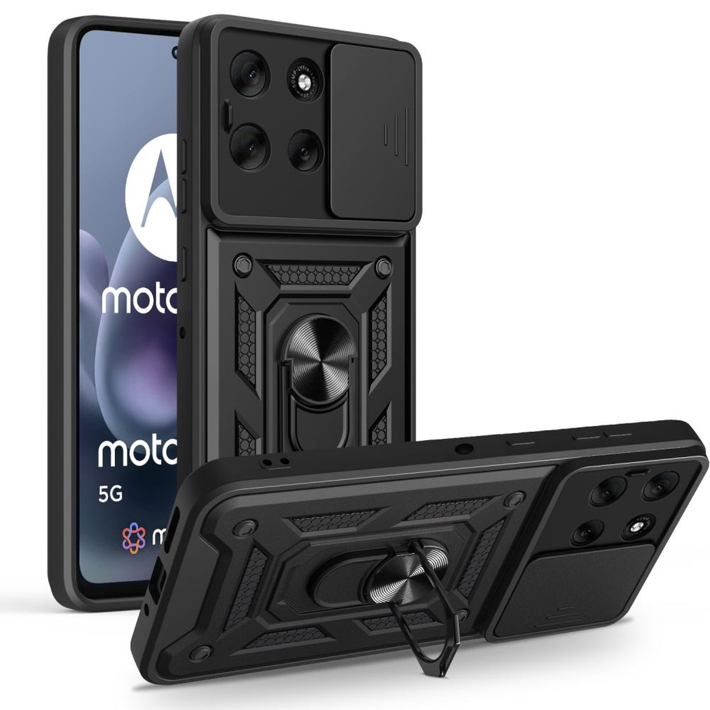 Case cover for Motorola Moto G86 5G CamShield Pro - black - Carlat