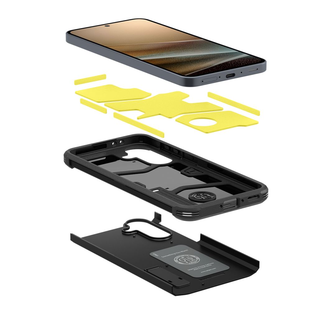 Case cover for Samsung Galaxy A36 5G with Tough Armor stand - black - Carlat