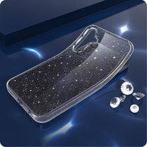 Case cover for Samsung Galaxy A56 5G FlexAir - transparent glitter - Carlat