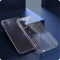 Case cover for Samsung Galaxy A56 5G FlexAir - transparent glitter - Carlat