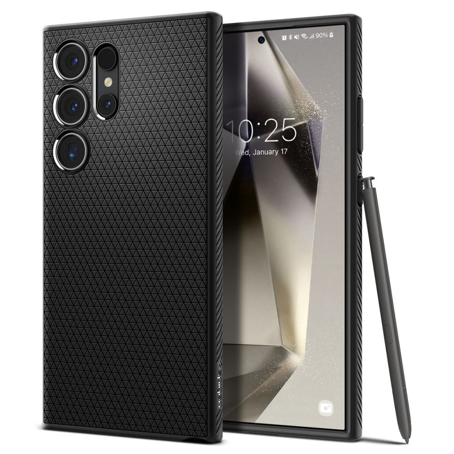 Case cover for Samsung Galaxy S24 Ultra Liquid Air - matte black - Carlat