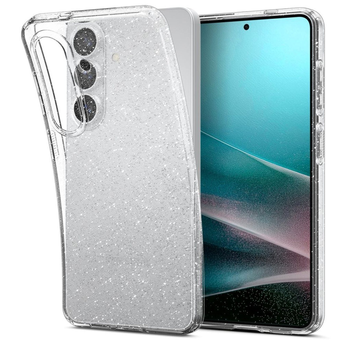 Case cover for Samsung Galaxy S26+ Liquid Crystal Glitter - glitter and transparent - Carlat