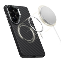 Case cover for Samsung Galaxy S26 Ultra Icon Carbon MagSafe - black and silver - Carlat
