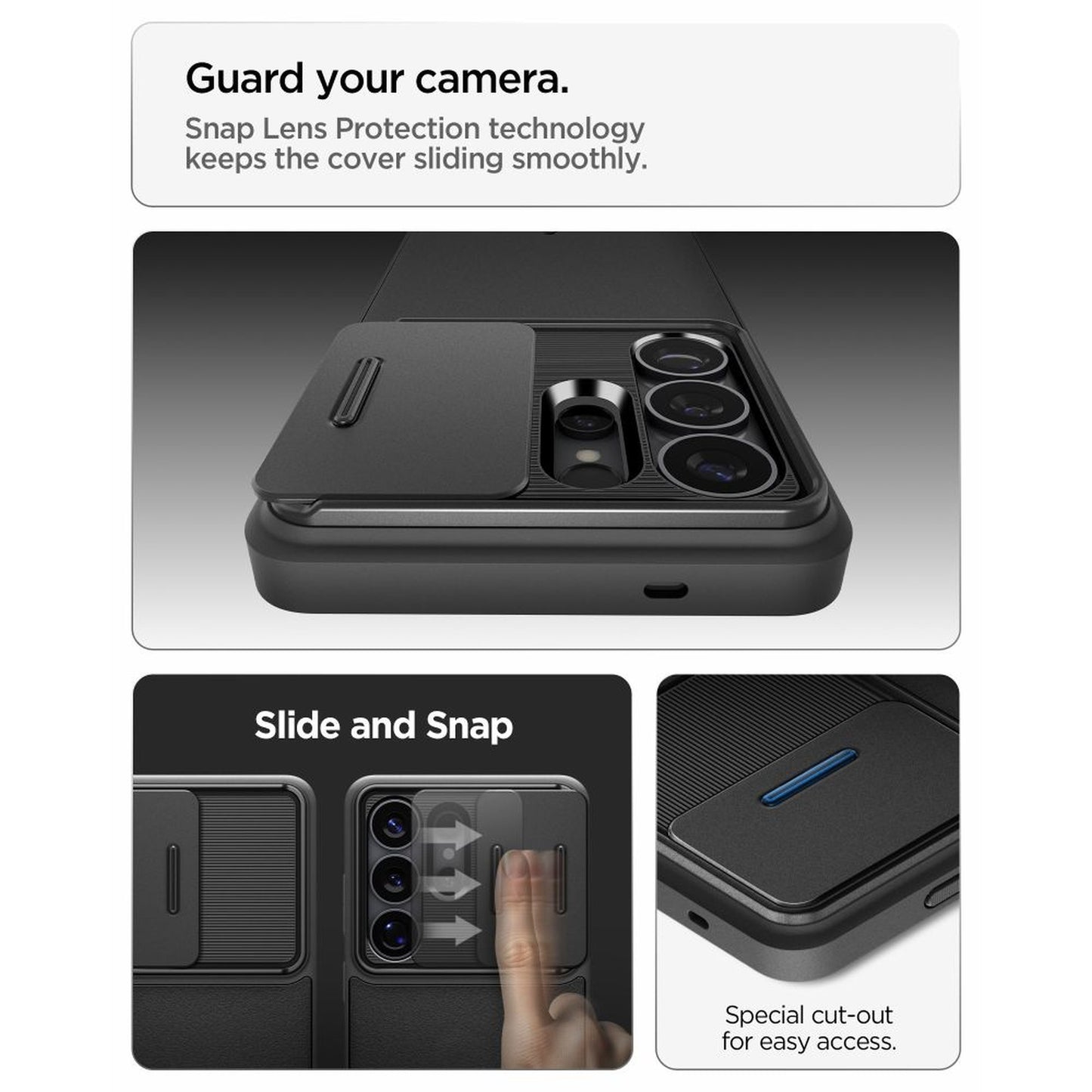 Case cover for Samsung Galaxy S26 Ultra Optik Armor - black - Carlat