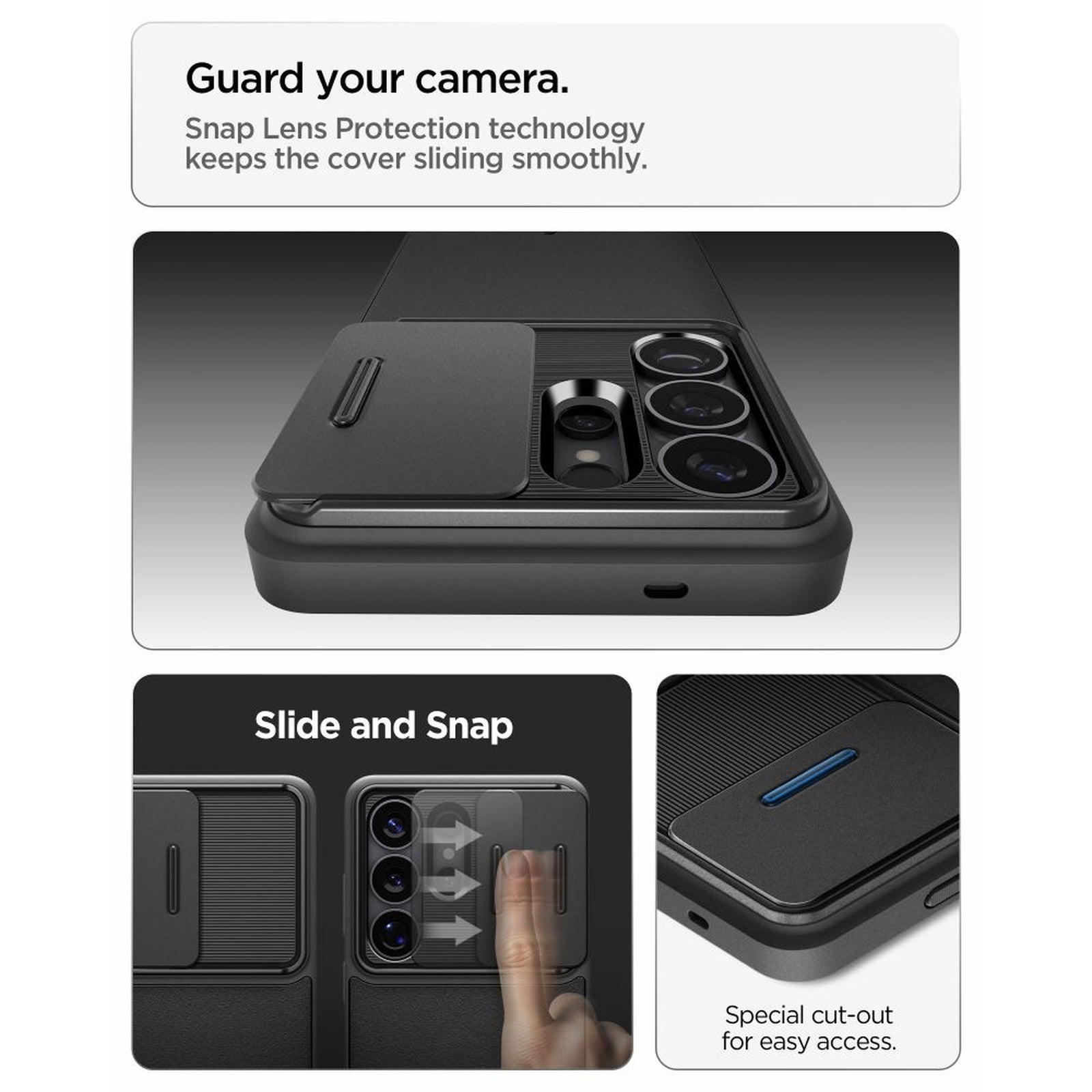 Case cover for Samsung Galaxy S26 Ultra Optik Armor - black - Carlat