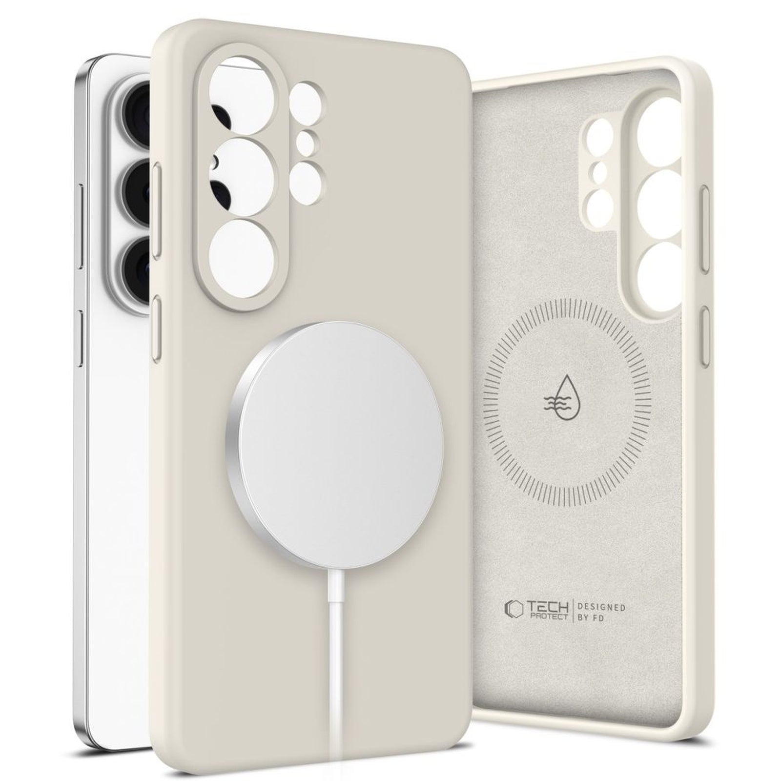 Case cover for Samsung Galaxy S26 Ultra Silicone MagSafe - beige - Carlat