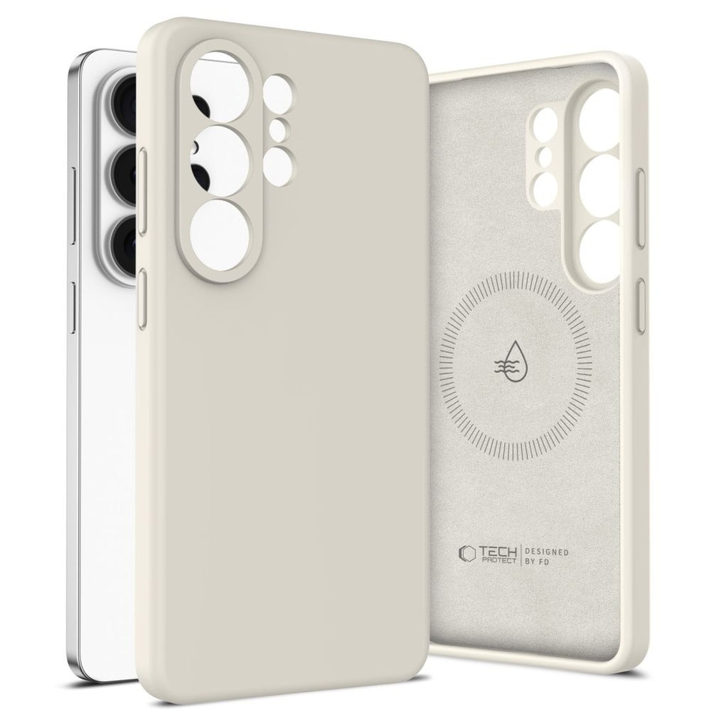 Case cover for Samsung Galaxy S26 Ultra Silicone MagSafe - beige - Carlat