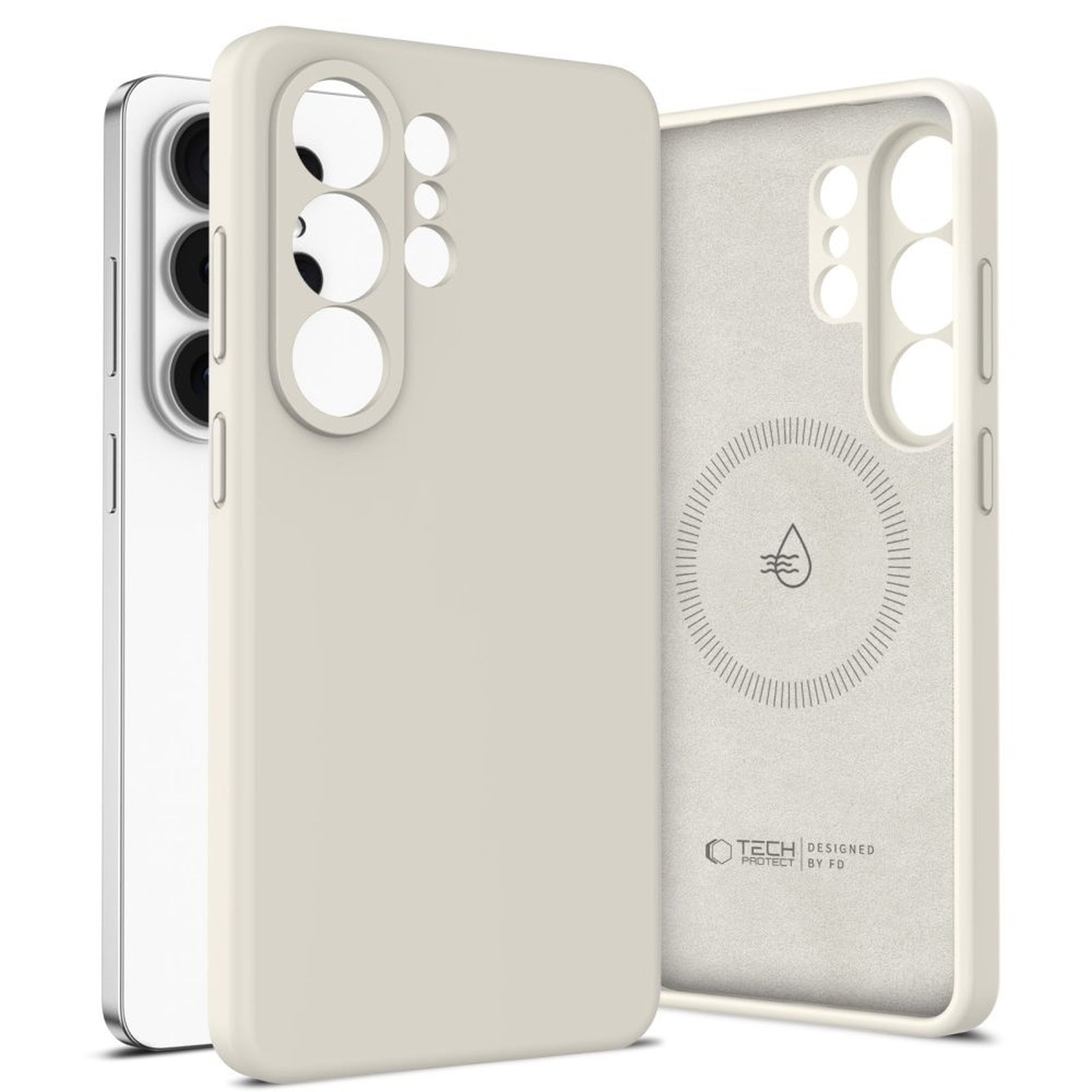 Case cover for Samsung Galaxy S26 Ultra Silicone MagSafe - beige - Carlat