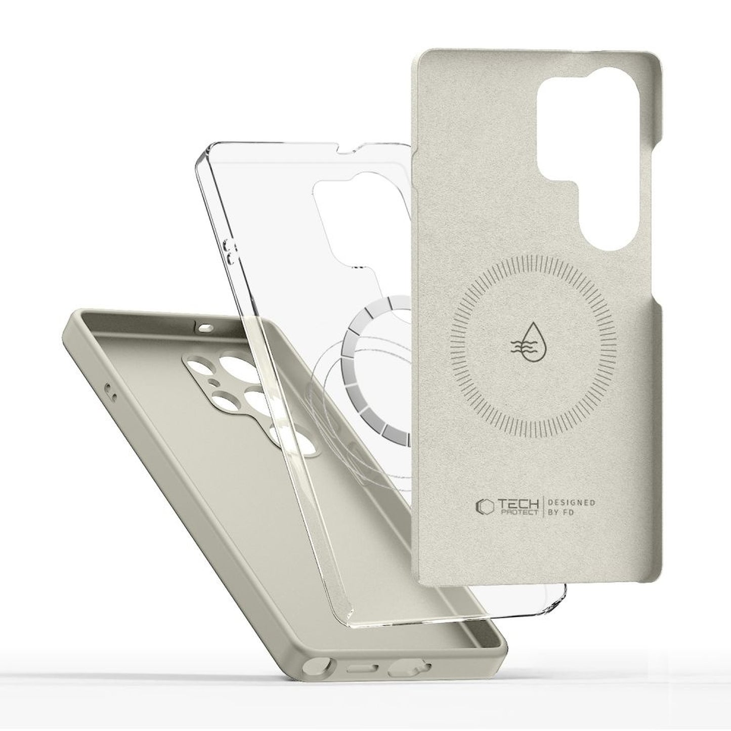 Case cover for Samsung Galaxy S26 Ultra Silicone MagSafe - beige - Carlat