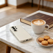 Case cover for Samsung Galaxy S26 Ultra Silicone MagSafe - beige - Carlat