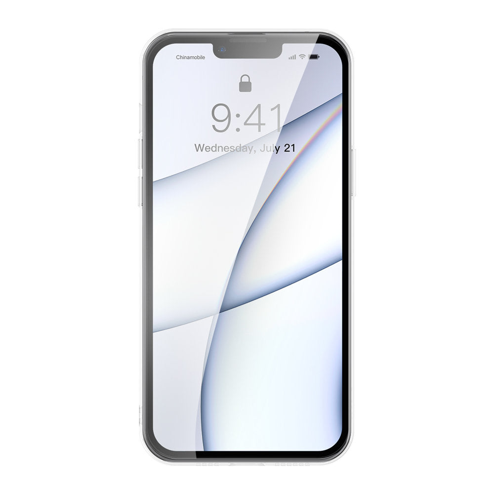 Case cover for iPhone 13 Pro Max rigid housing with gel frame transparent - Carlat