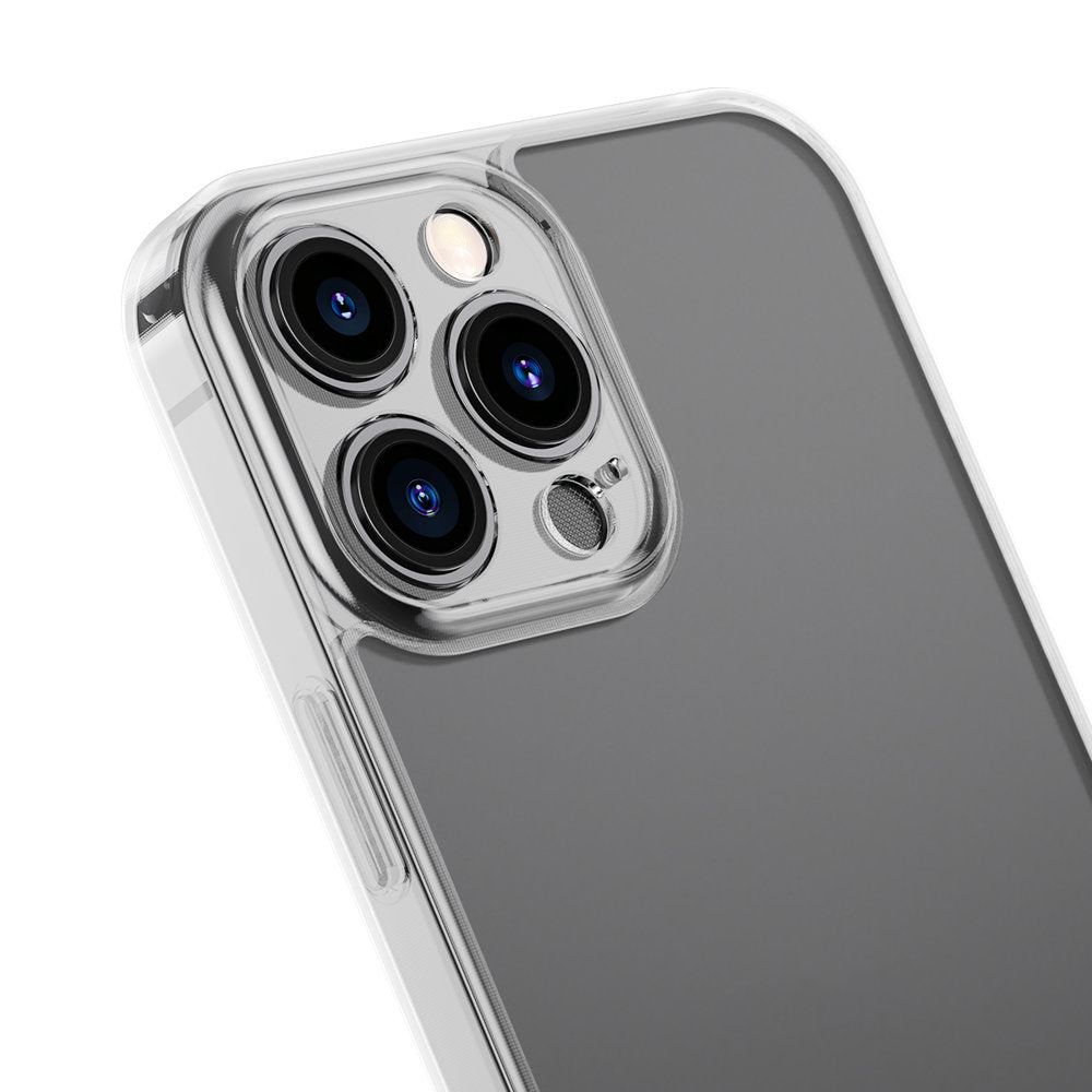 Case cover for iPhone 13 Pro Max rigid housing with gel frame transparent - Carlat