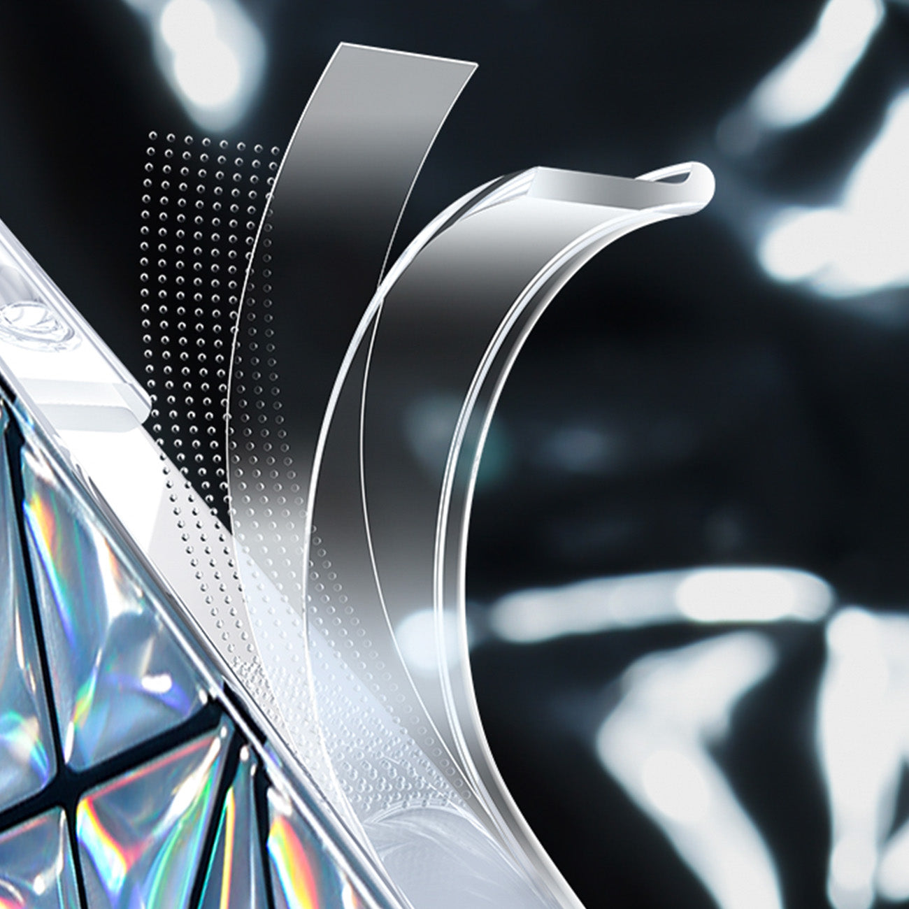 Case, cover for iPhone 14 Pro Max, back cover, Miya Series, rainbow - Carlat