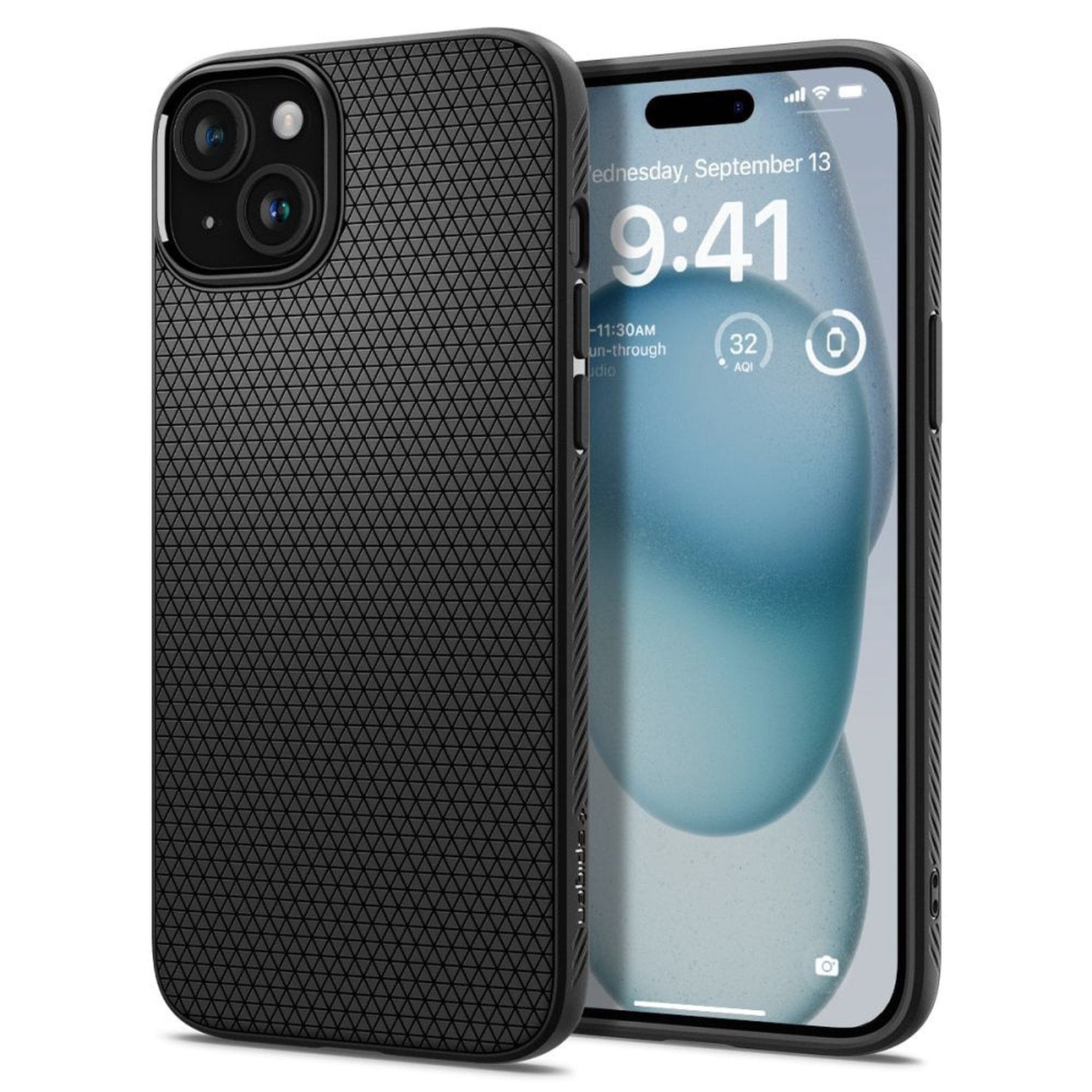 Case cover for iPhone 15 Liquid Air - matte black - Carlat