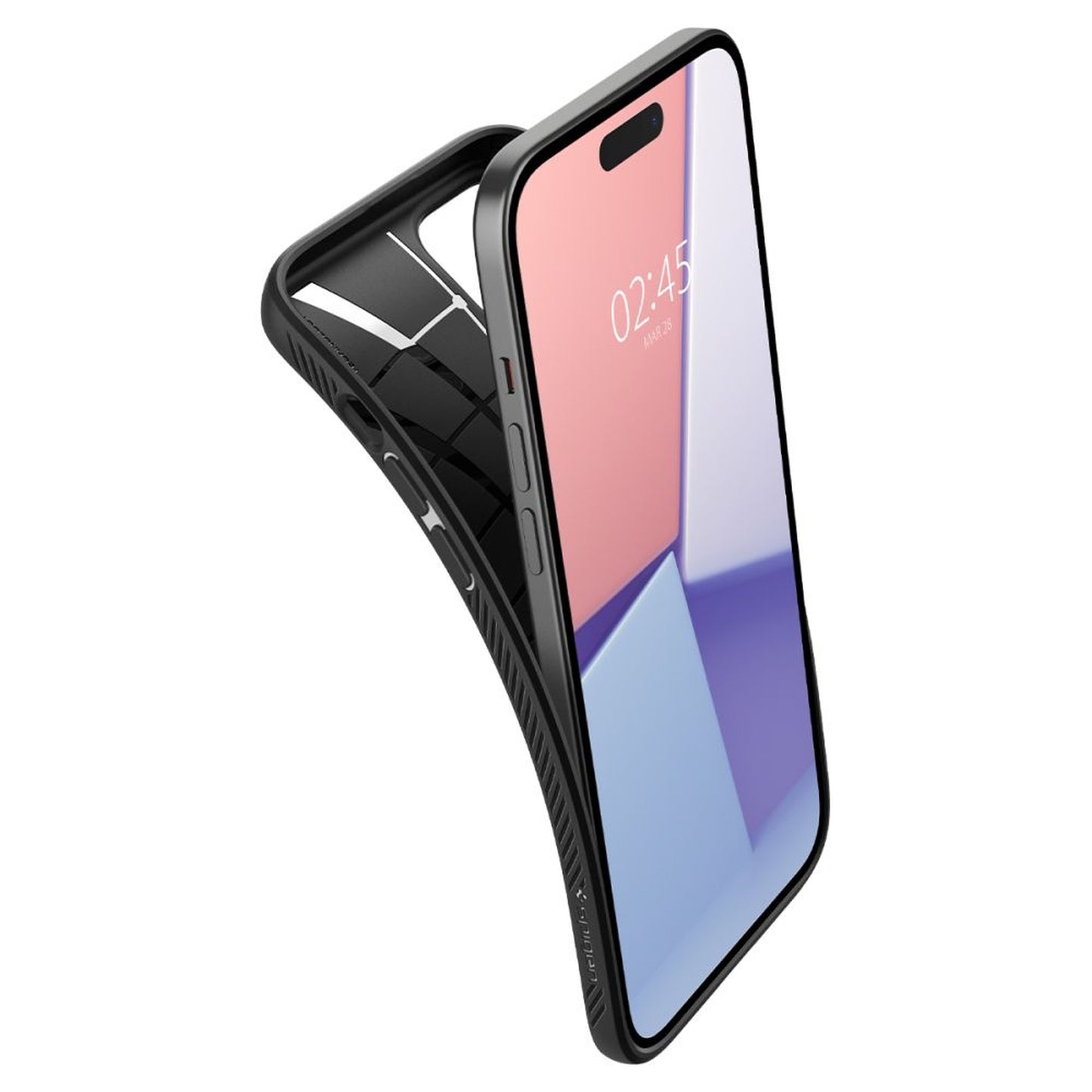 Case cover for iPhone 15 Liquid Air - matte black - Carlat