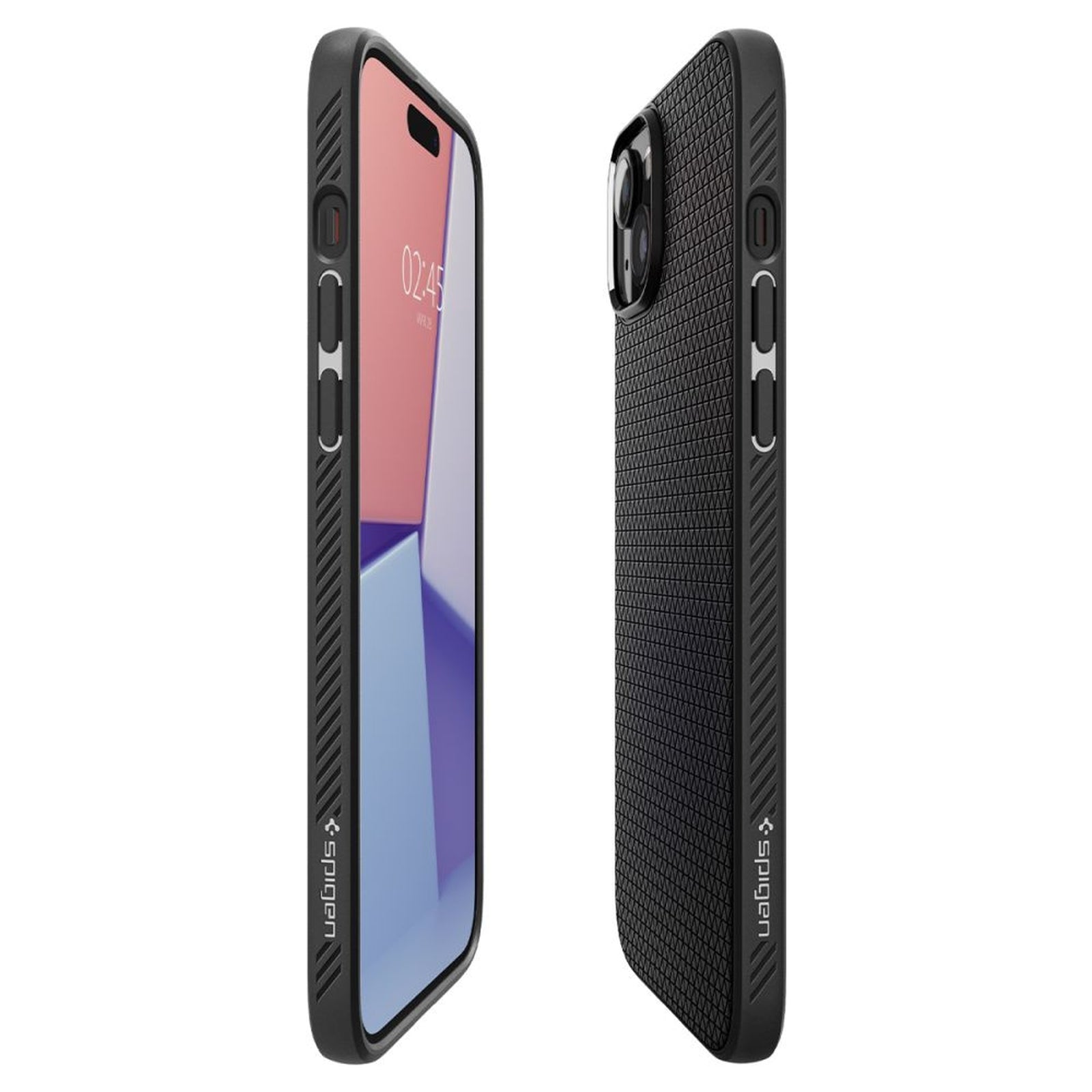 Case cover for iPhone 15 Liquid Air - matte black - Carlat