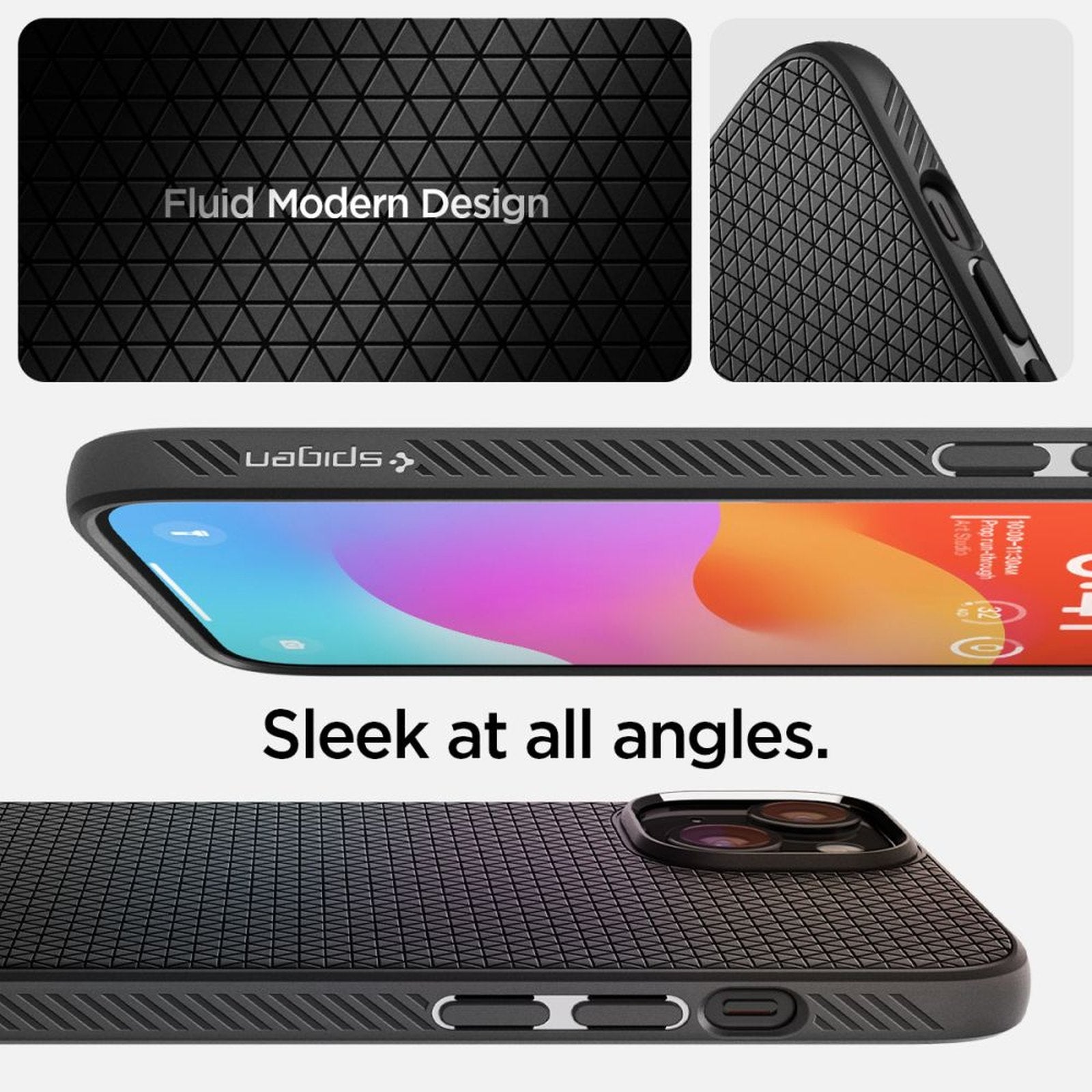 Case cover for iPhone 15 Liquid Air - matte black - Carlat