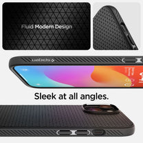 Case cover for iPhone 15 Liquid Air - matte black - Carlat