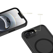 Case cover for iPhone 16e / 17e MagRack MagSafe - black - Carlat