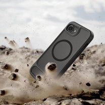 Case cover for iPhone 16e / 17e MagRack MagSafe - black - Carlat