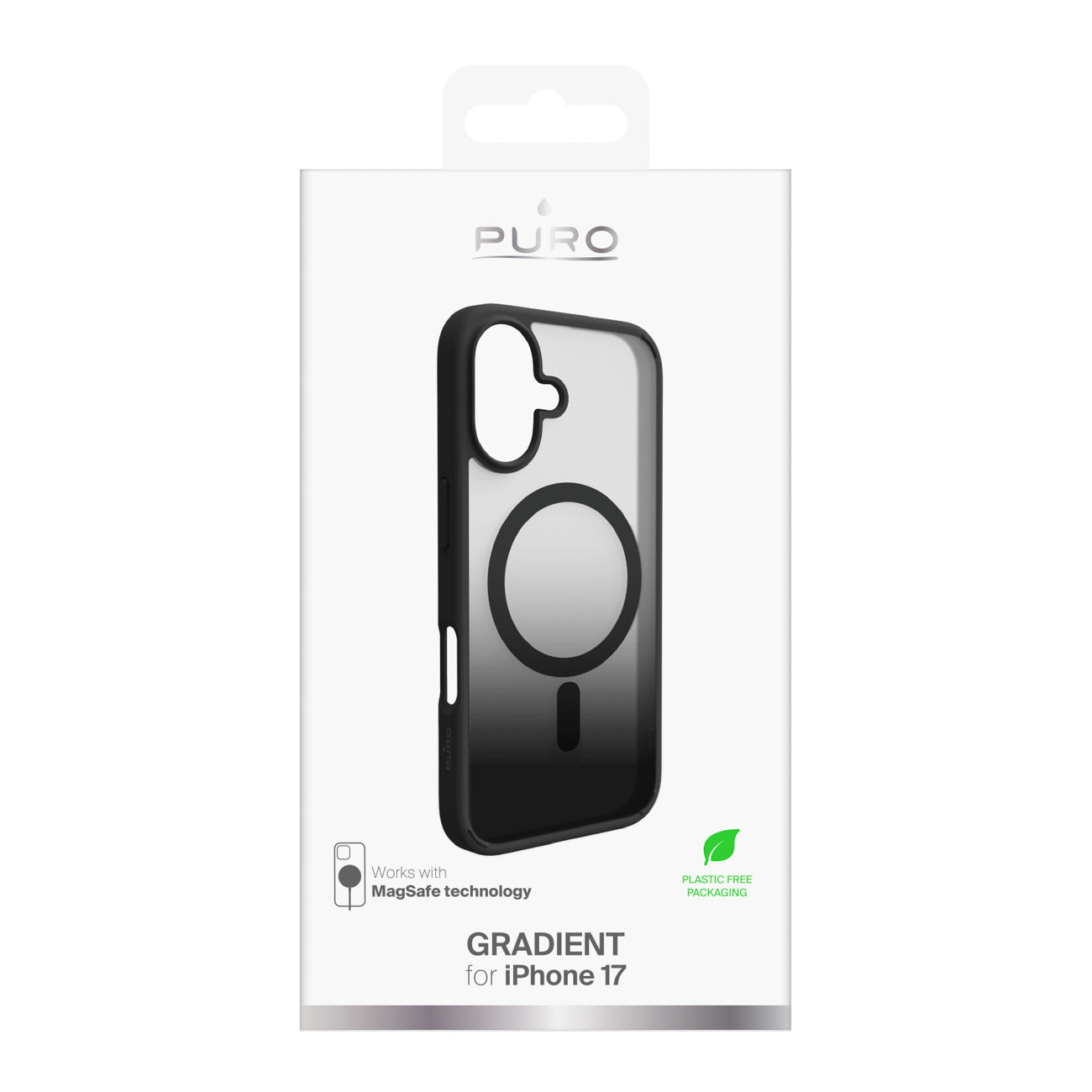 Case cover for iPhone 17 Gradient TPU MagSafe - black - Carlat